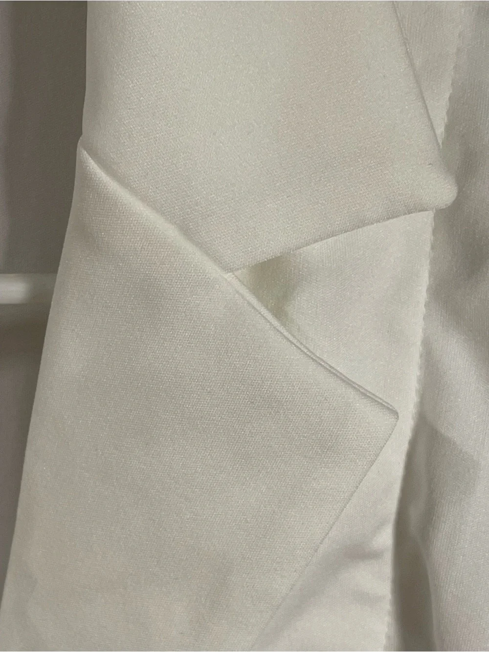 White Women's Open Front Blazer Jacket
